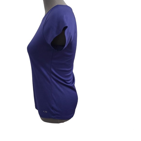 Champion C9 Brand Semi Fitted Active Wear Women Size Medium Purple Short Sleeve - Picture 4 of 7